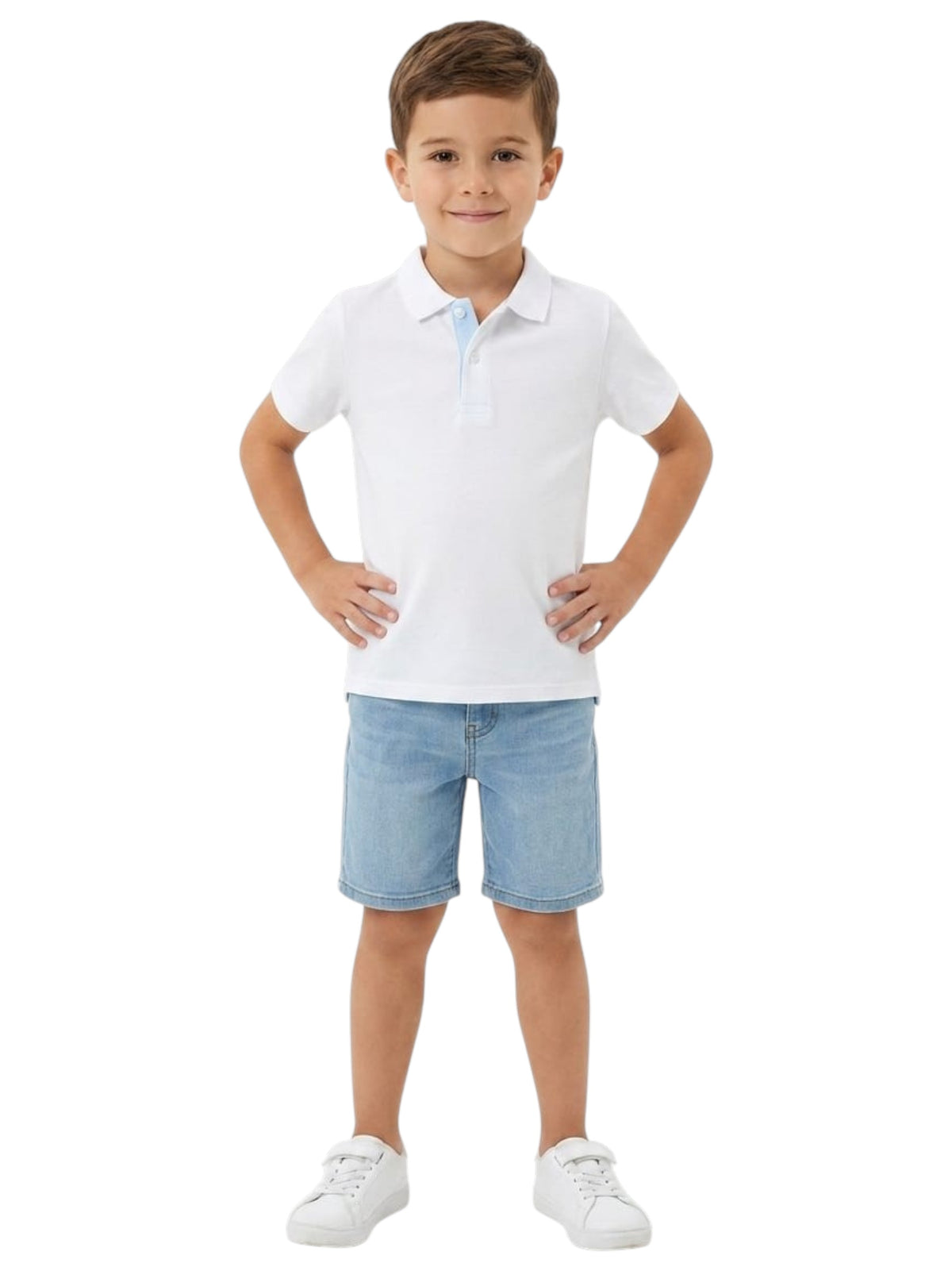 Image for Kids Boy's Textured Top,White