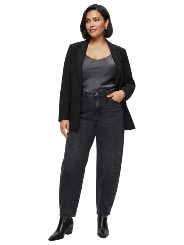 Image for Women's Plain Solid Jeans,Black