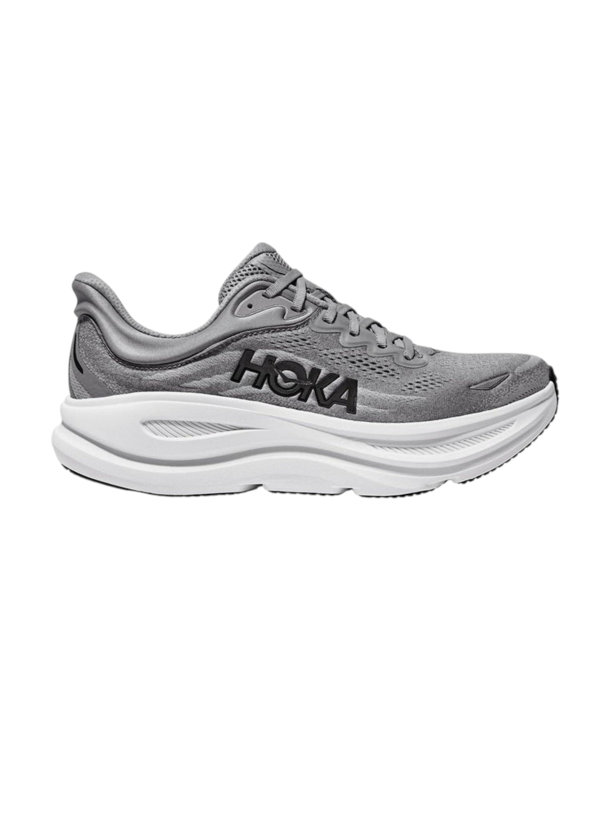 Image for  Bondi 9 Running Men's Logo Patched Shoes,Grey