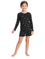 Image for Kids Girl's Printed Sleepwear Set 2 Pieces,Black
