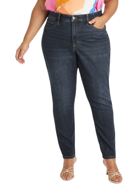 Image for women's Plain Jeans,Navy