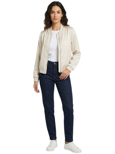 Image for Women's Plain Solid Jacket,Beige