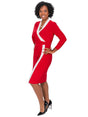 Image for Women's ColorBlocked Dress,Red