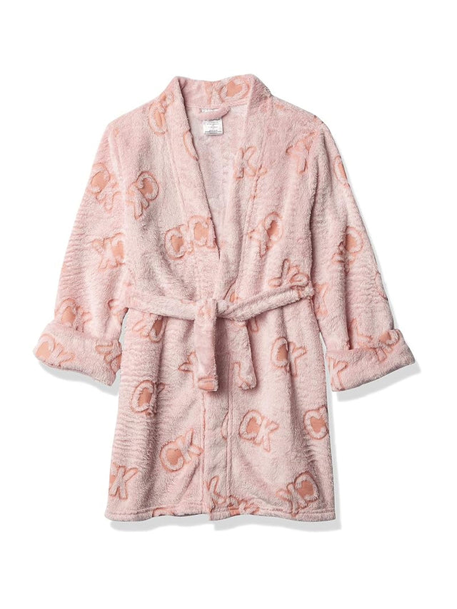 Image for Kids Girl's Textured Faux Fur Sleepwear Robe,Pink