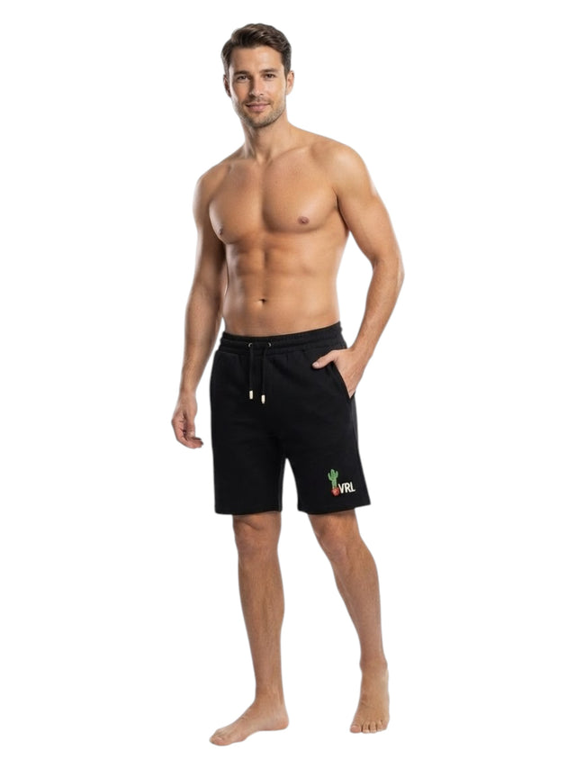 Image for Men's Brand Logo Printed Short,Black