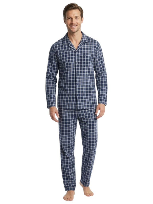 Image for Men's Printed Sleepwear Set 2 Pcs,Navy