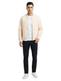 Image for Men's Plain Bomber Jacket,Off White