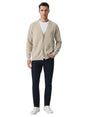 Image for Men's Plain Knitted Cardigan,Light Beige