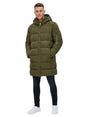 Image for Men's Quilted Puffer Jacket,Olive Green