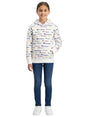 Image for Kids Girls Brand Logo Printed Hoodie,White