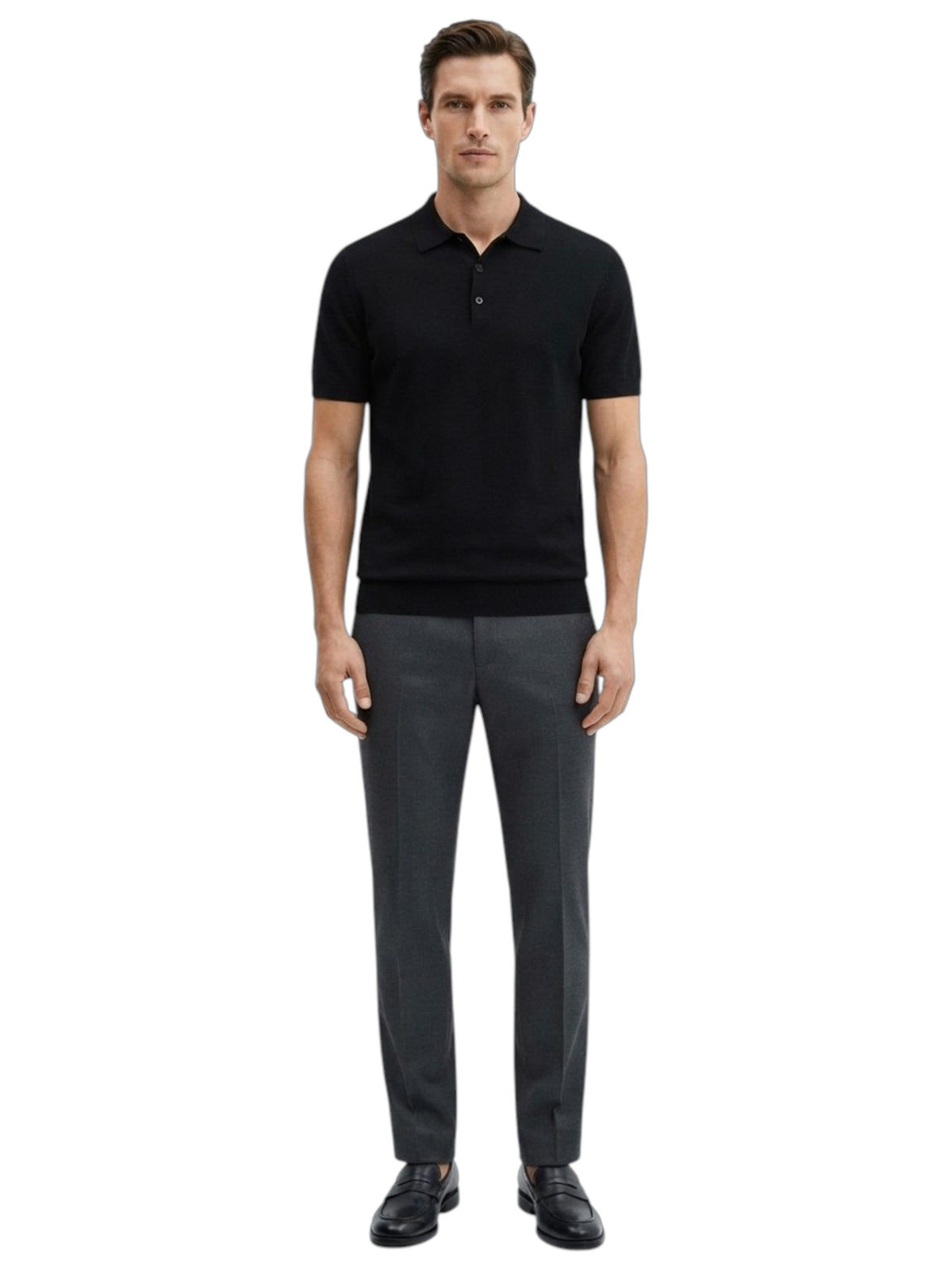 Image for Men's Textured Top,Black