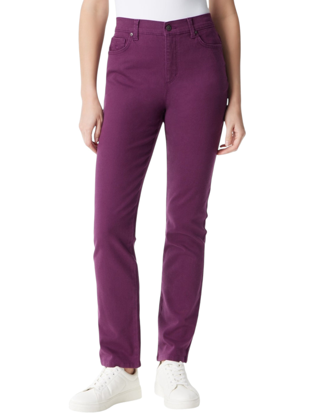 Image for Women's Plain Denim Pants,Mauve