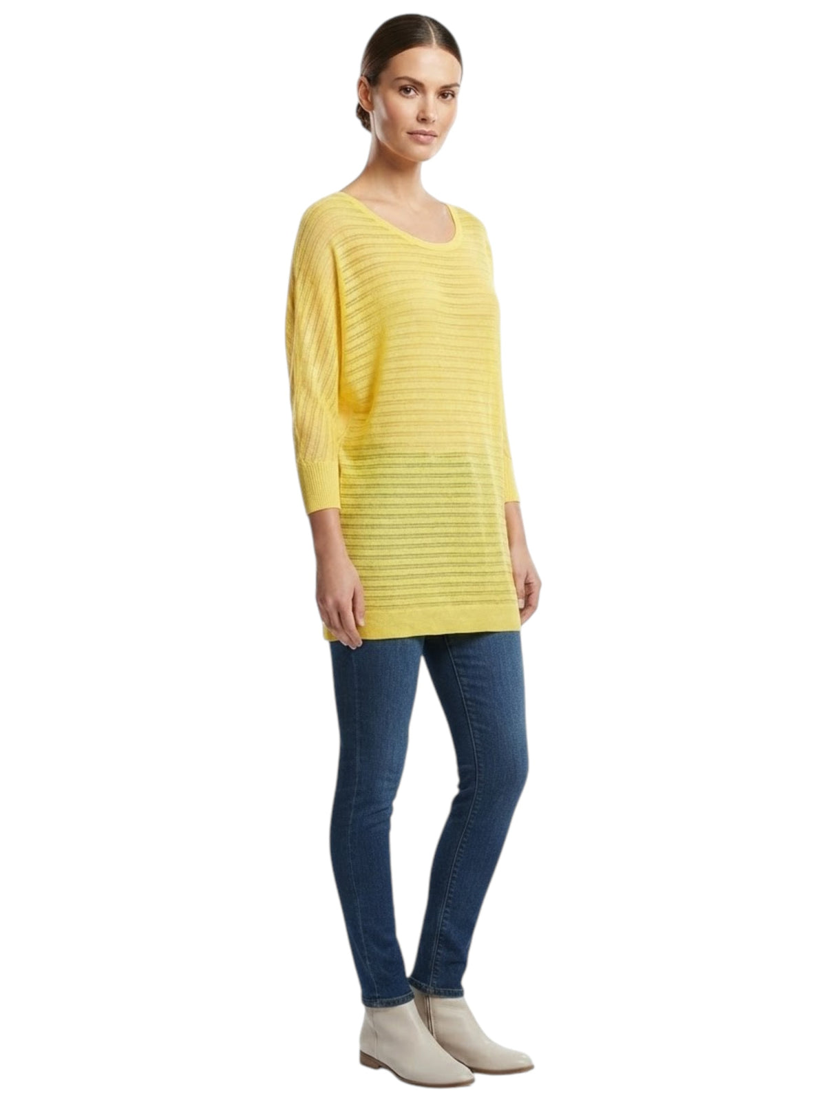 Image for Women's Mesh Textured Top,Yellow