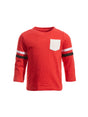 Image for Kids Boy's Color Blocked Top,Red