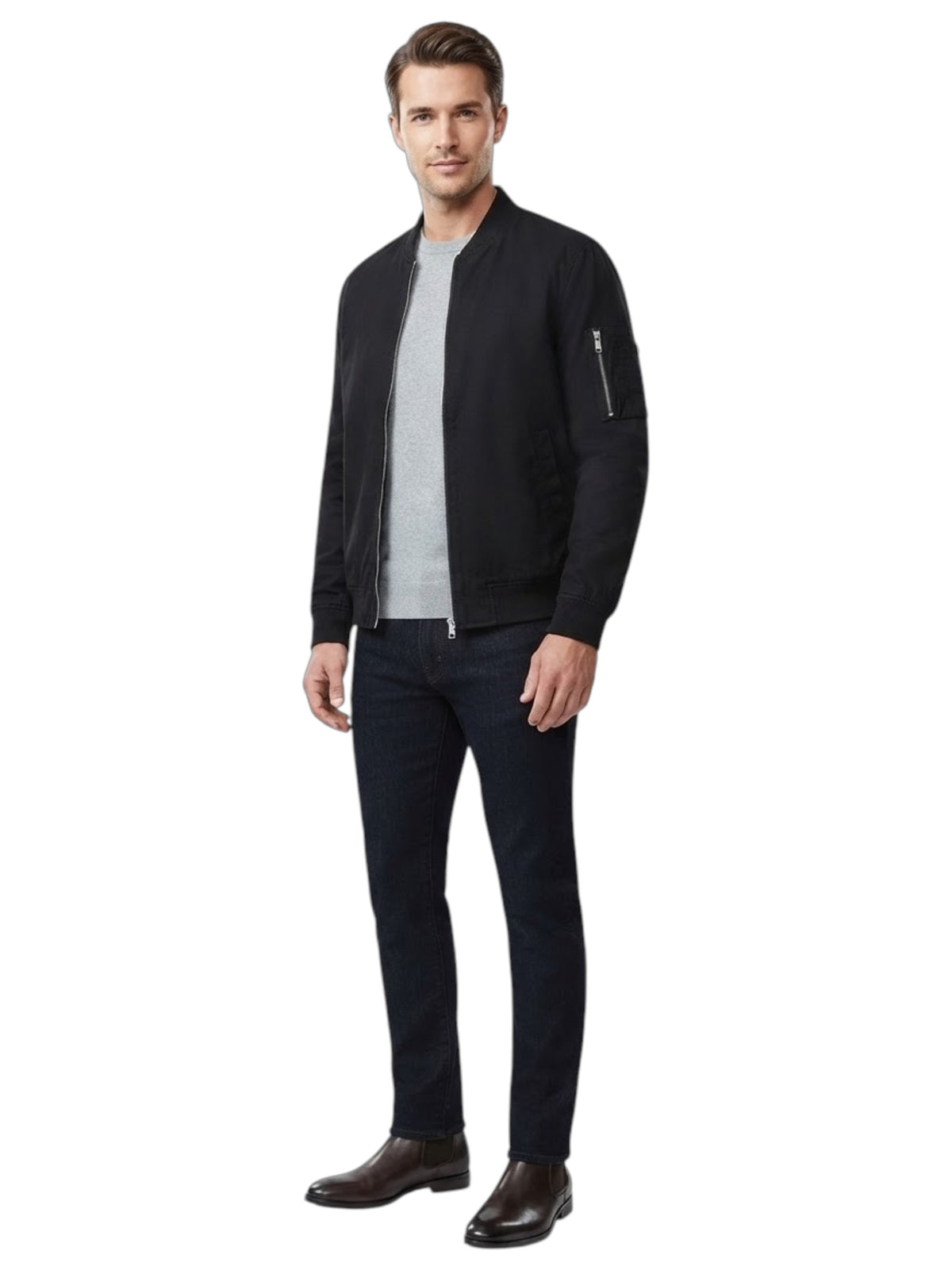 Image for Men's Plain Jacket,Black