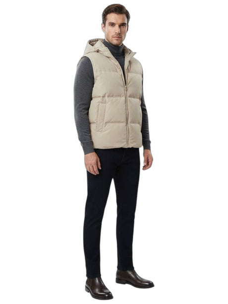 Image for Men's Quilted Vest,Beige