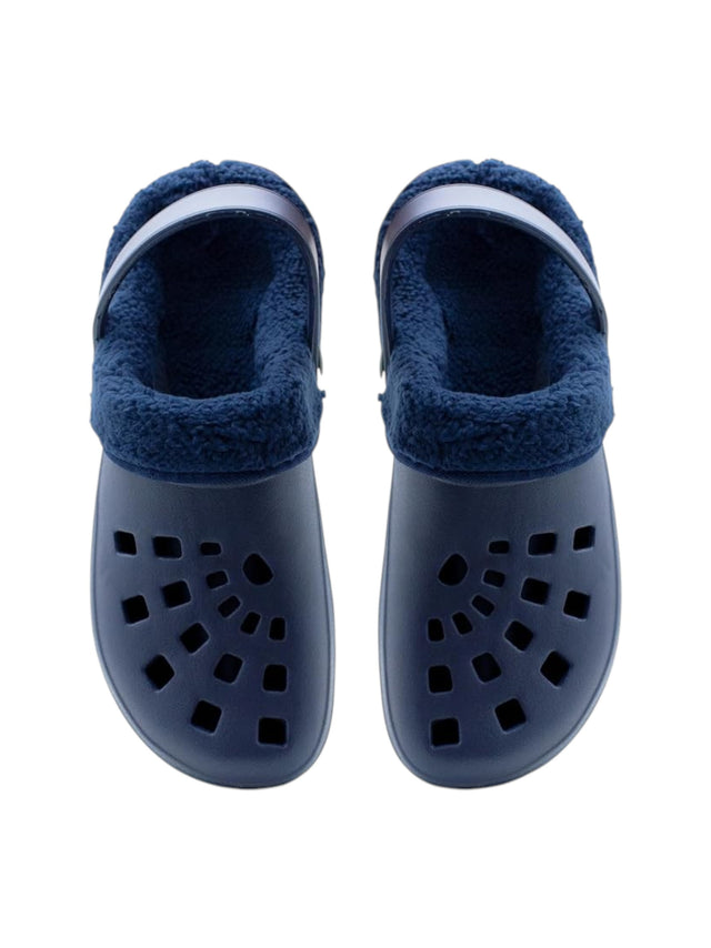 Image for Women's Fur Lined Slippers,Navy
