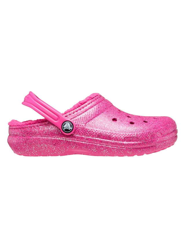 Image for Kids Girl's Lined Glitter Crocs,Pink