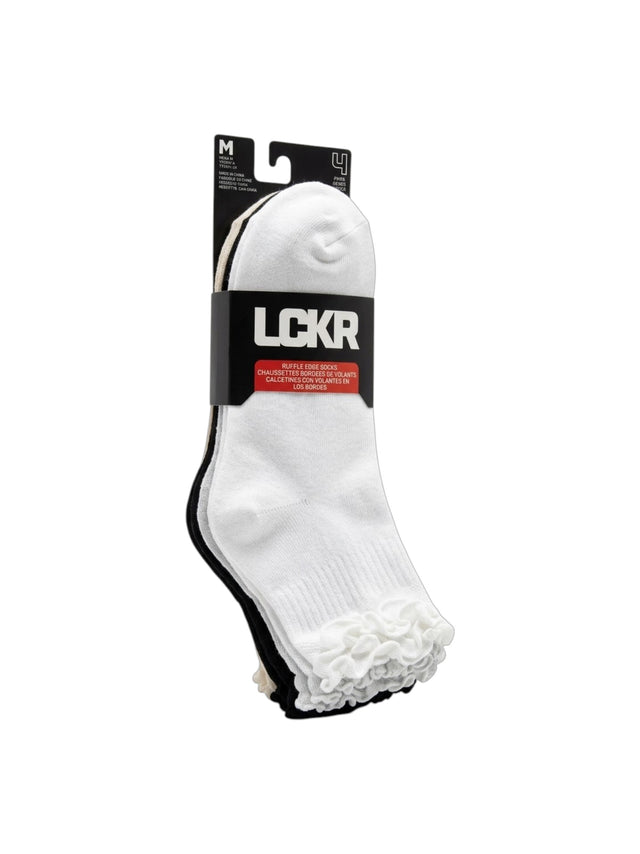 Image for LCKR Women's Set 4 pcs Plain Thin Socks,Multi