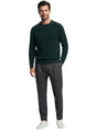 Image for Men's Textured Knitted Sweater,Green