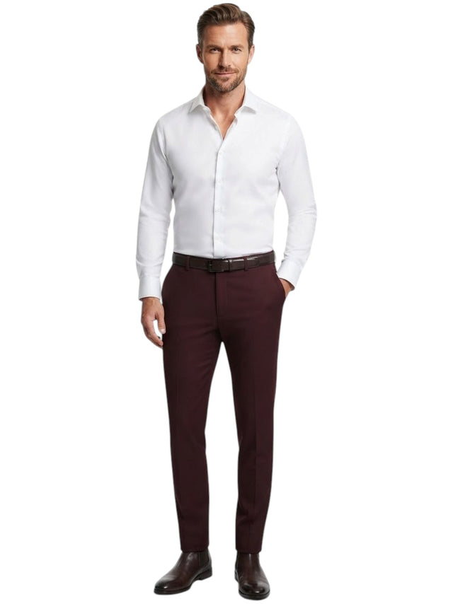 Image for Men's Plain Classic Pants,Burgundy