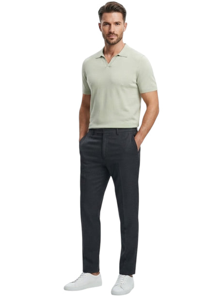 Image for Men's Plain Top,Pale Mint Green