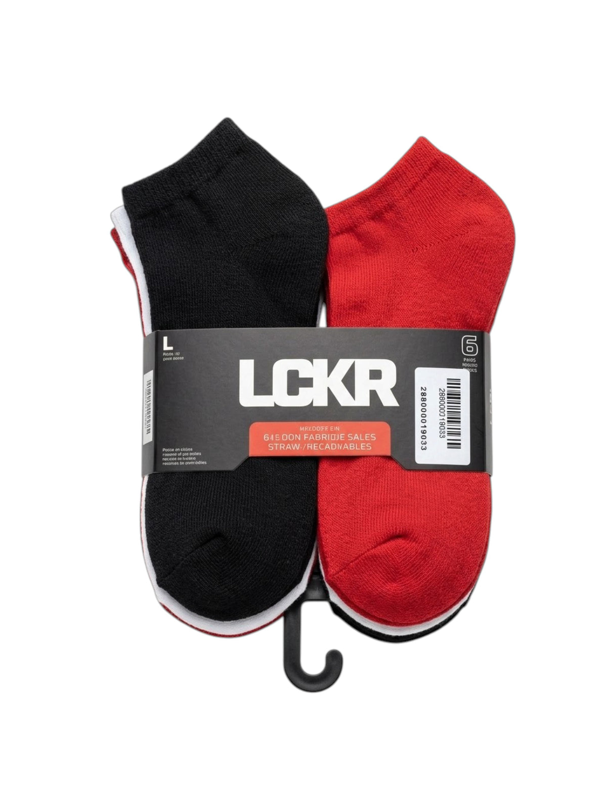 Image for LCKR Men's Set 6 Pcs Plain Knitted Ankle Socks,Multi