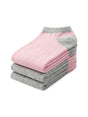 Image for Kids Girl's Set 2 Pcs Color Blocked Knitted Socks,Pink/Grey