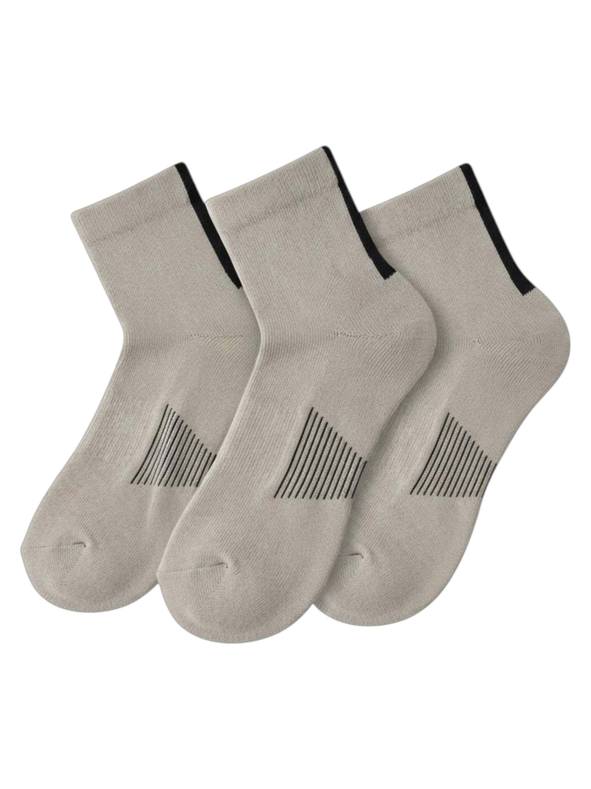 Image for LCKR Men's 3 Pairs Ribbed Knitted Socks,Grey