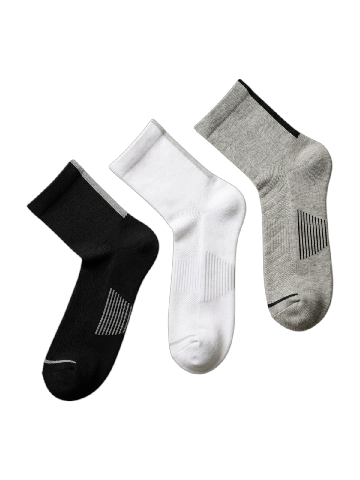 Image for LCKR Men's Set 3 Pcs Color Blocked Socks,Multi