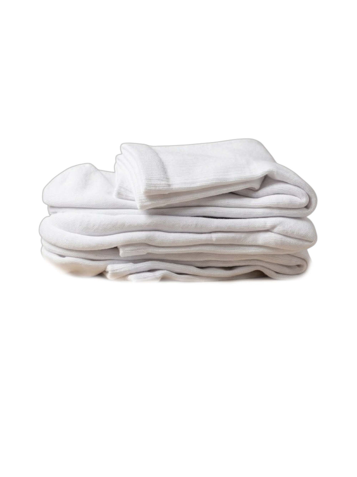 Image for LCKR Men's 6 Pairs Ribbed Knitted Knee-High Socks,White