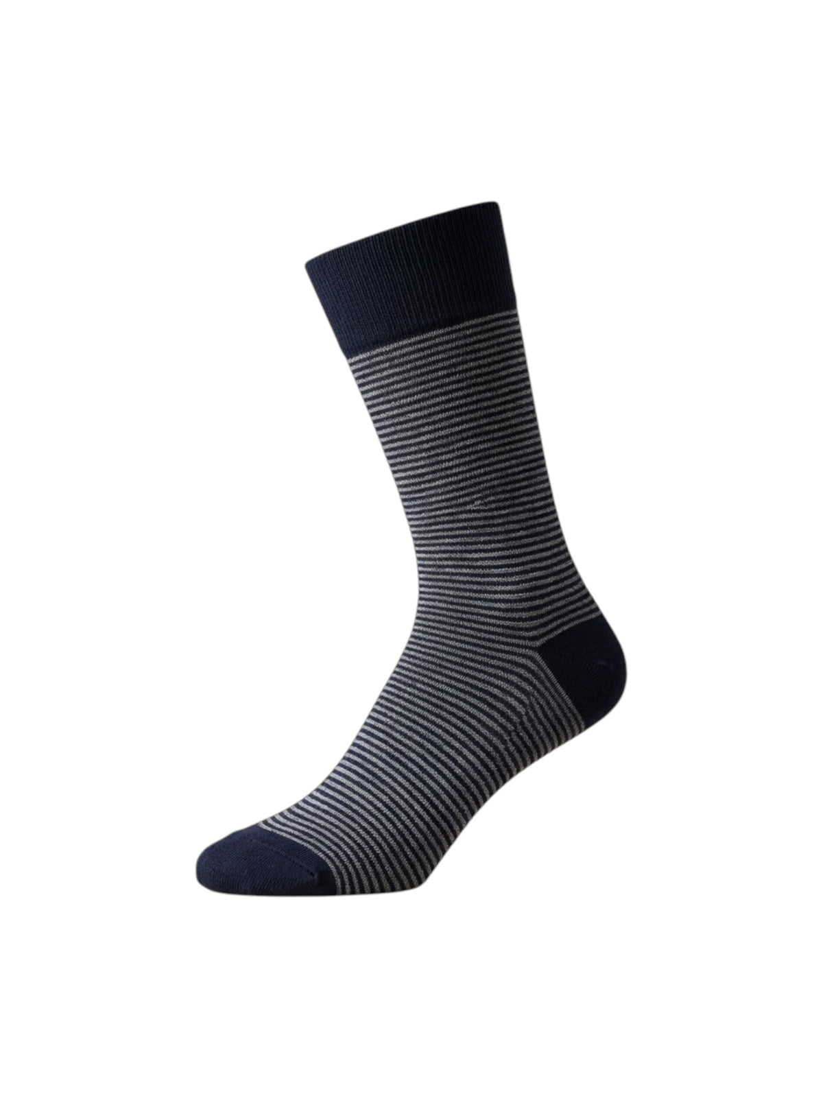 Image for Men's One Pair Stripped Thin Socks,Navy