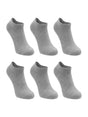 Image for CSG Men's 6 Pairs Plain Knitted Ankle Socks,Grey