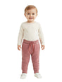 Image for Kids Girls Textured Knitted Pants,Light Burgundy
