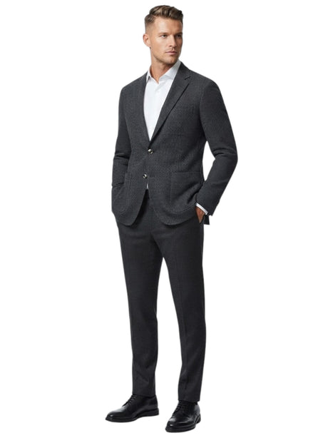 Image for Men's Textured Blazer,Grey