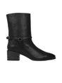 Image for Women's Plain Leather Calf High Boots,Black