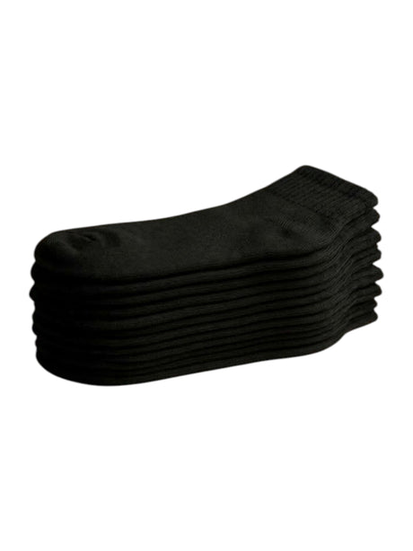 Image for LCKR Kids Boy's 6 Pairs Ribbed Socks,Black