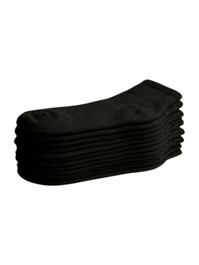 Image for LCKR Kids Boy's 6 Pairs Ribbed Socks,Black
