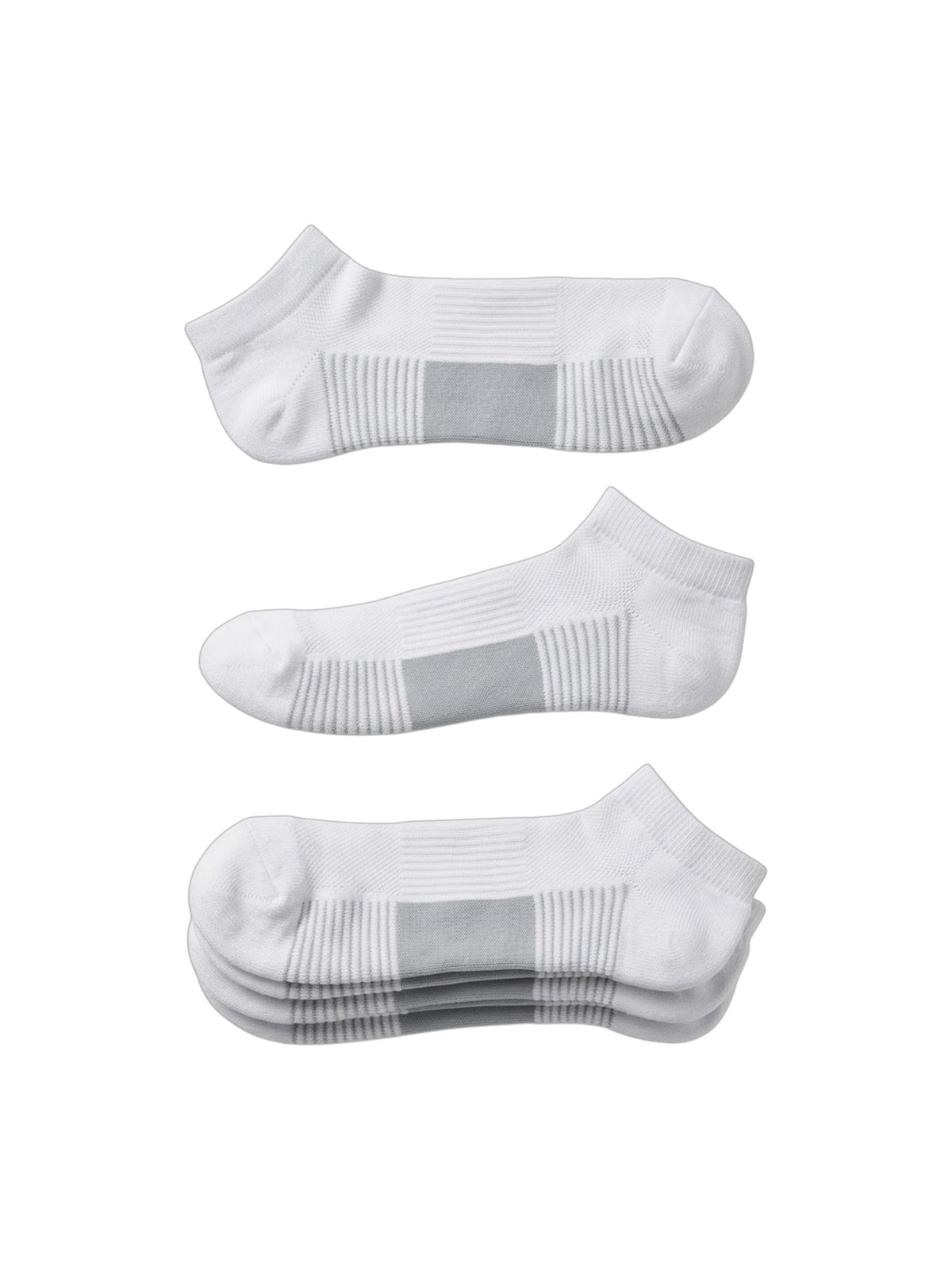 Image for CSG Mne's 3 Pairs Printed Knitted Ankle Socks,White