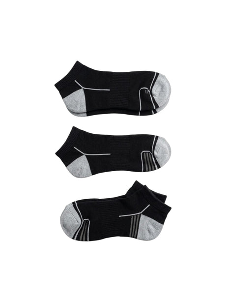 Image for Wilson Men's 3 pairs Printed Knitted Socks,Black