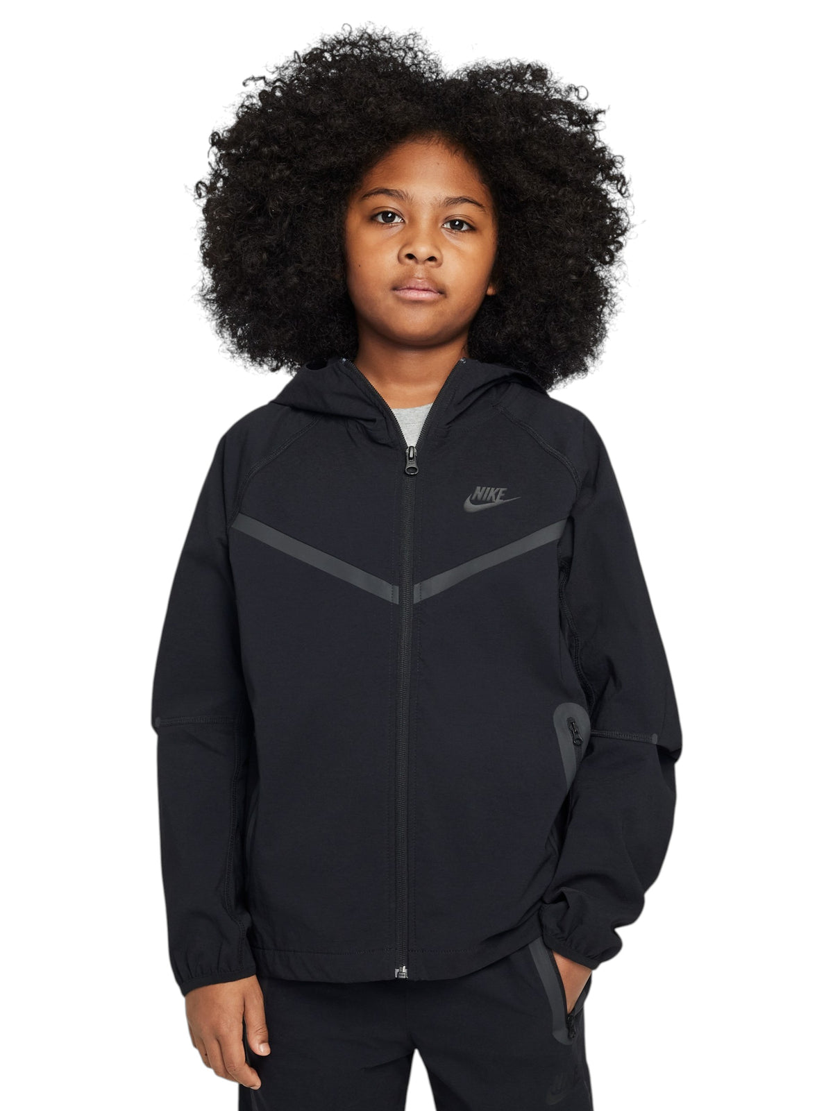 Image for Kids Boys Brand Logo Printed Jacket,Black