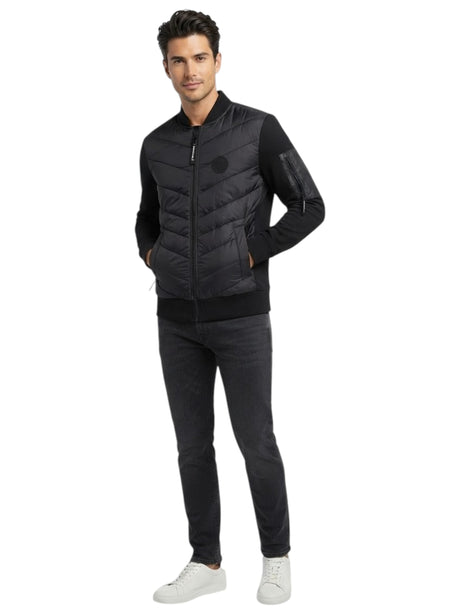 Image for Men's Quilted Jacket,Black