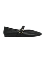 Image for Women's Plain Leather Sandal,Black