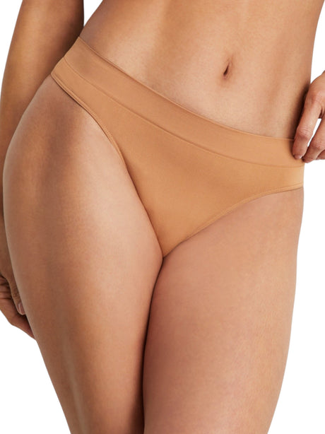 Image for Women's Plain Thong ,Light Brown