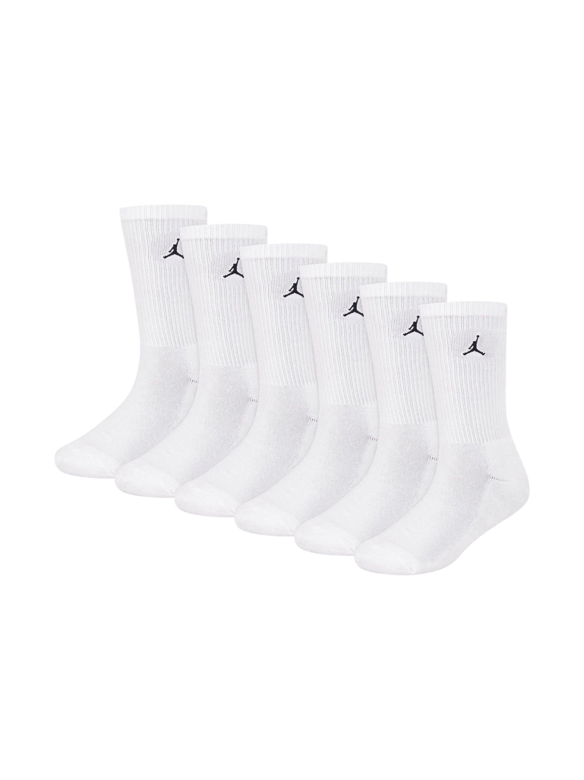 Image for Jordan Kids boy's 6 Pairs Ribbed Knee-High socks Set,White