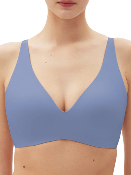 Image for Women's Plain Seamless Bra,Blue