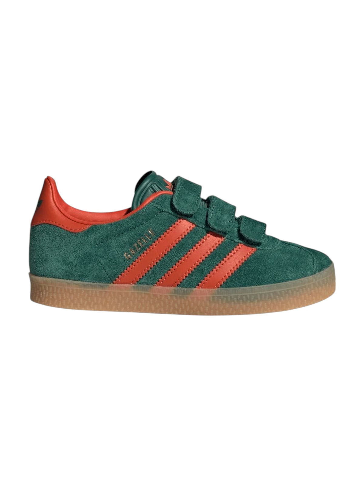 Image for Adidas Gazelle CF Kids Boy Shoes,Green/Orange