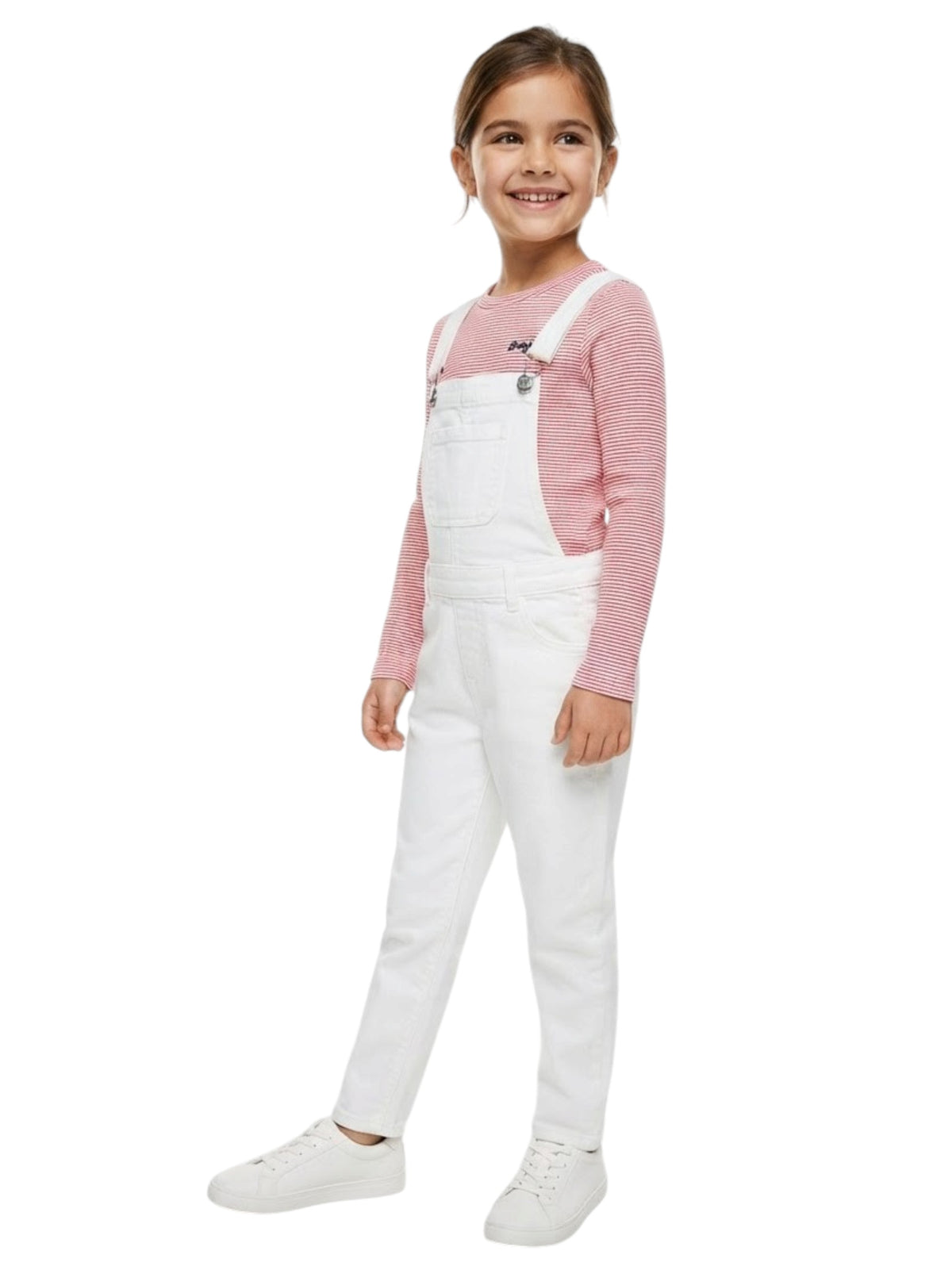 Image for Kids Girls Striped Top,Red/White