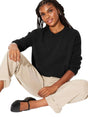 Image for Women's Textured Top,Black
