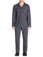 Image for Men's Plaid SleepWear Set,Navy Blue/White